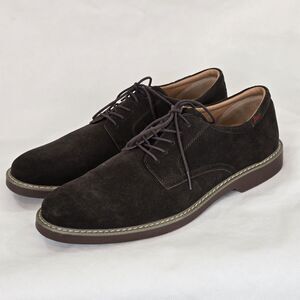 G.H. Bass Pasadena Shoes Mens Size 12 Brown Suede Oxford Casual Lace Up